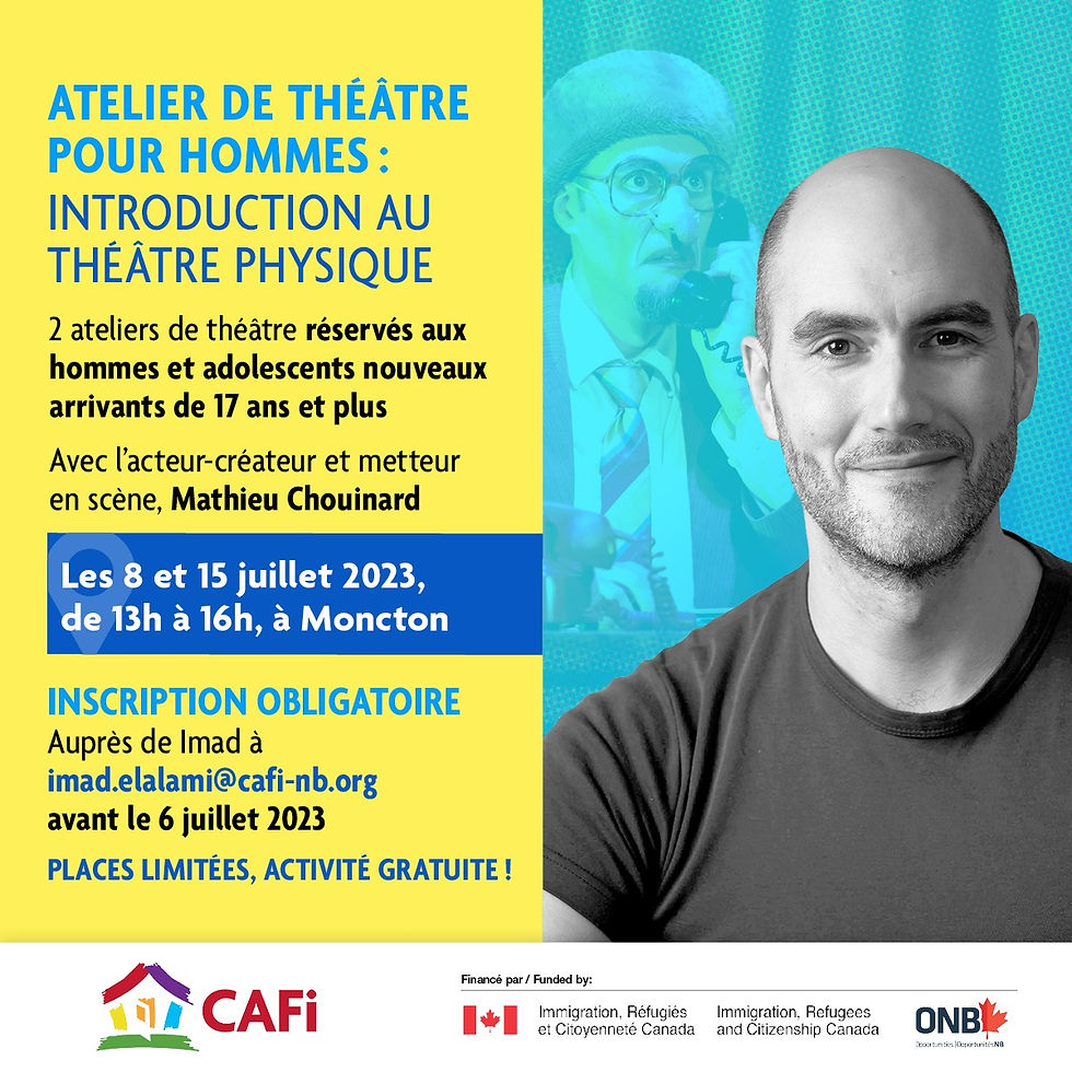 ATELIER DE THÉÂTRE POUR HOMMES