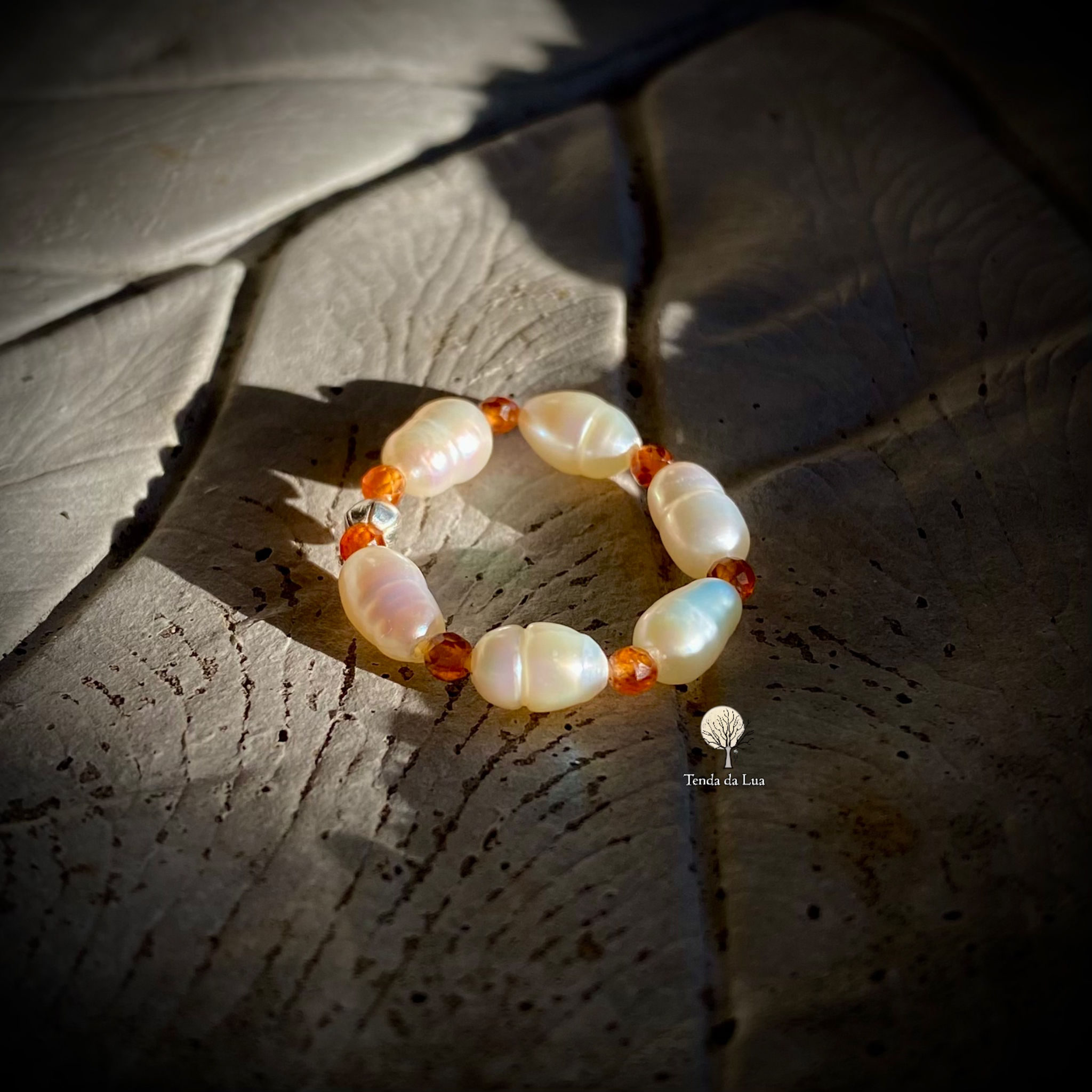 Anel Pérolas, Granadas e Prata - Tam 17/18