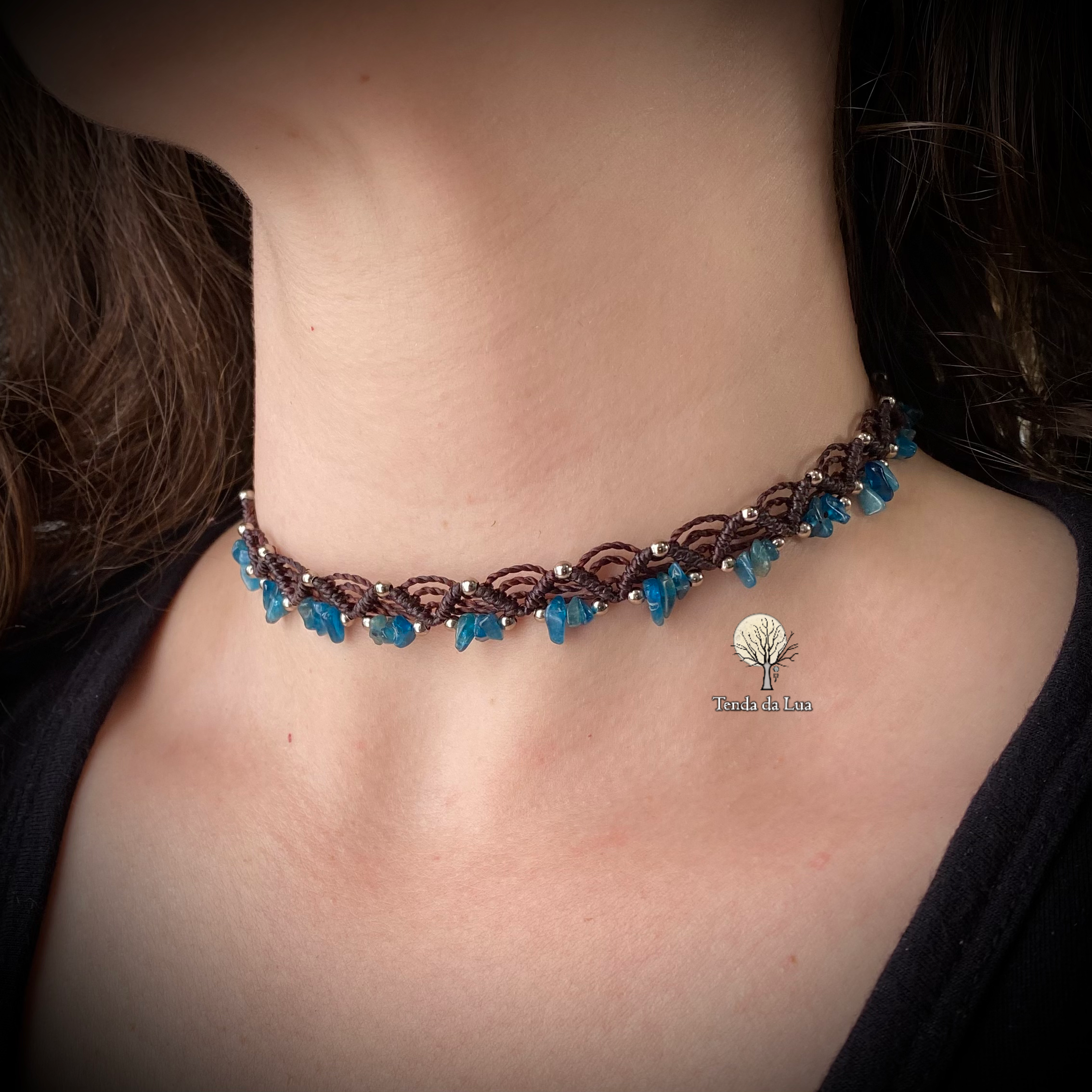 Gargantilha em Macramê - Apatita