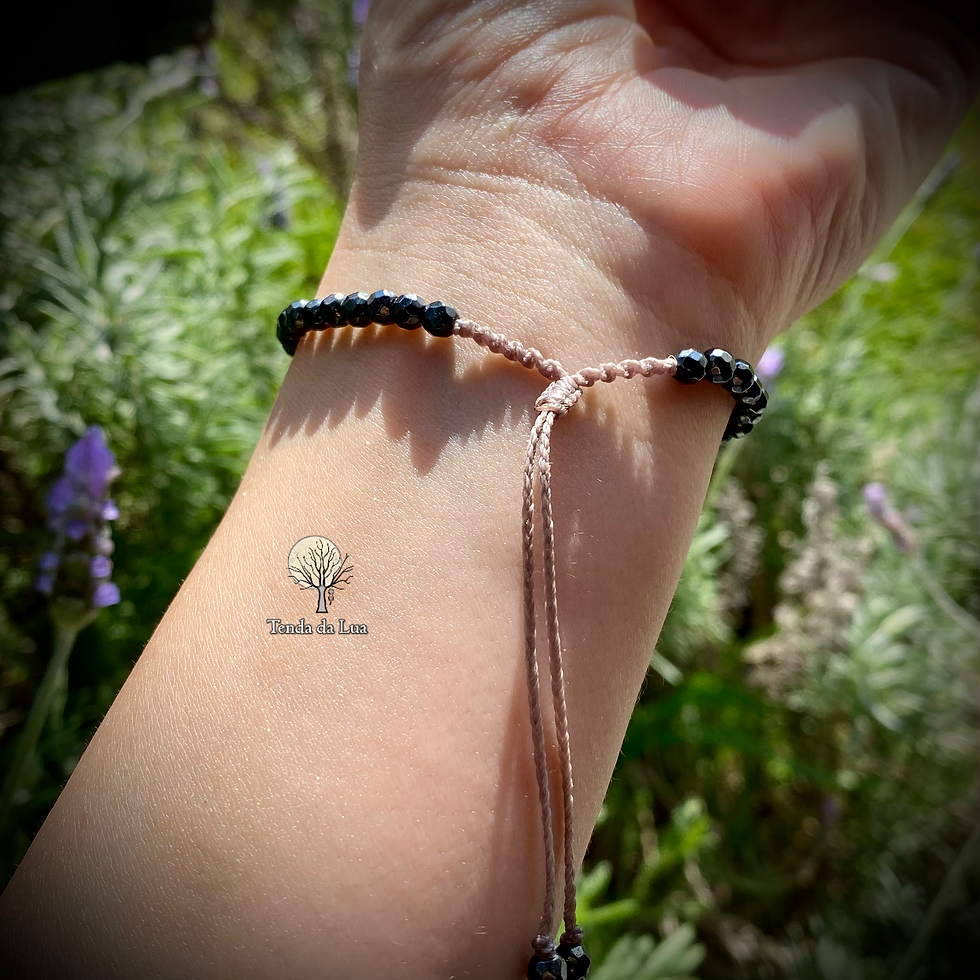 Thumbnail: 03 - Pulseira em Macramê - Hematita