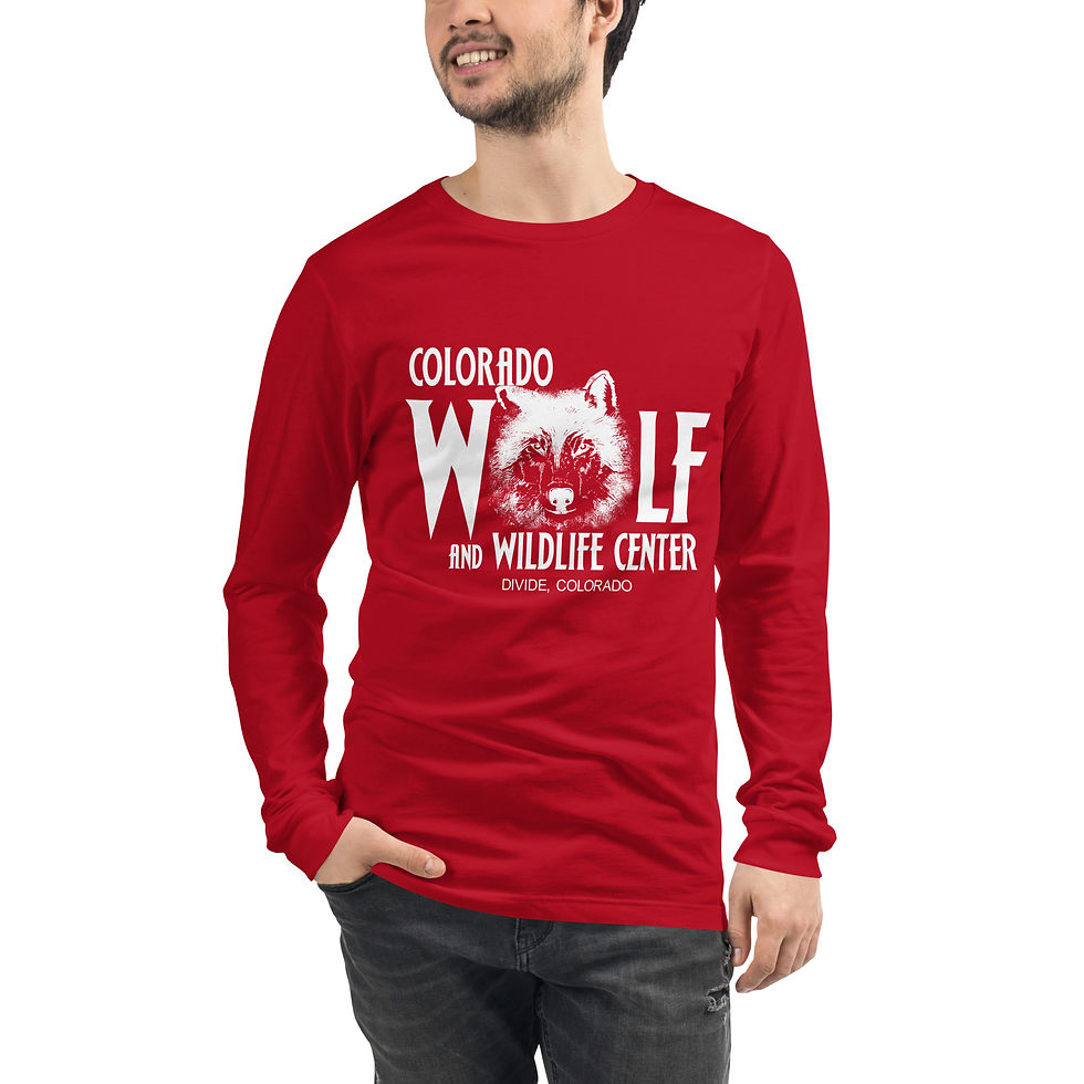 Thumbnail: Unisex 'Wolf Head' Long Sleeve Shirt