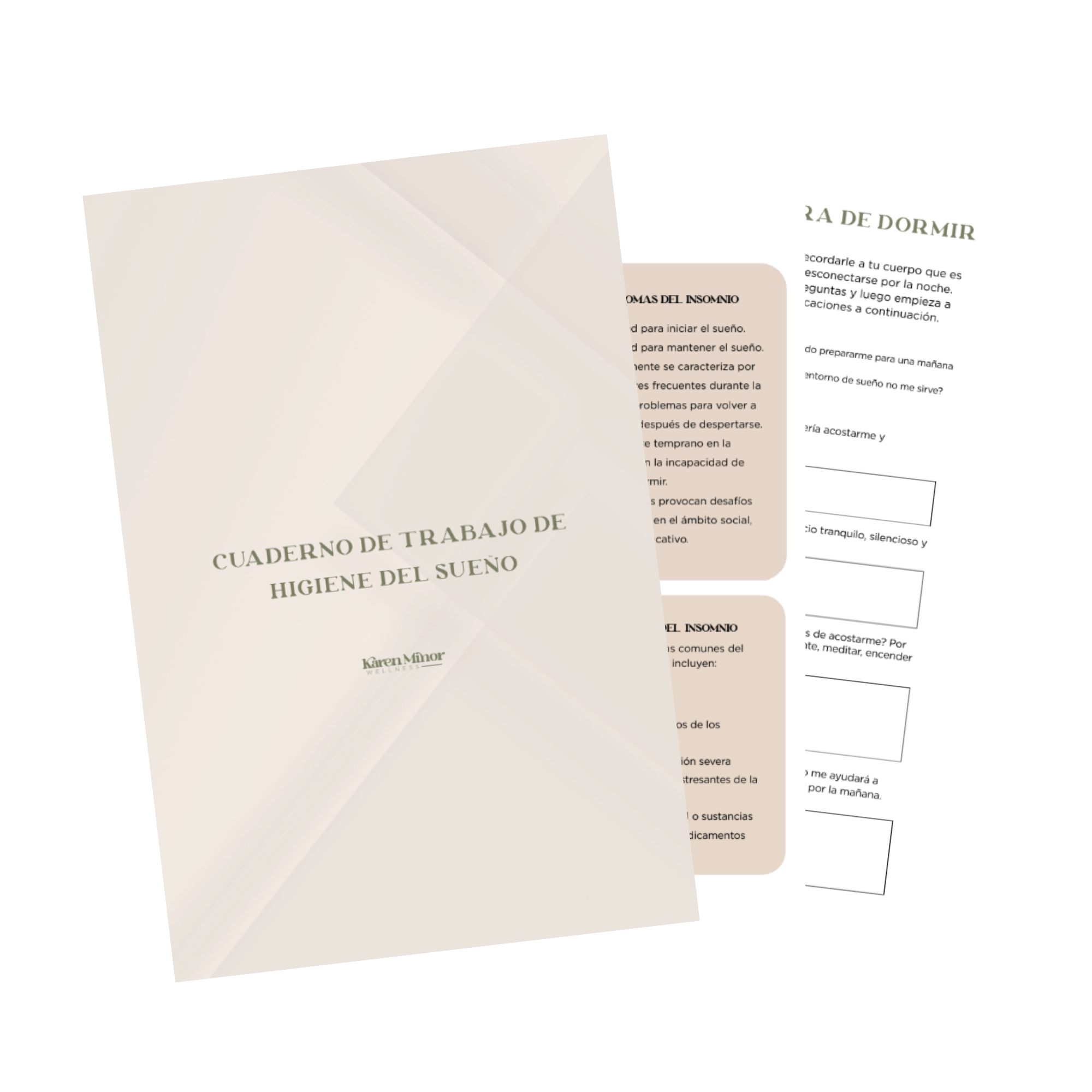 Cuaderno de Trabajo Higiene del Sueño