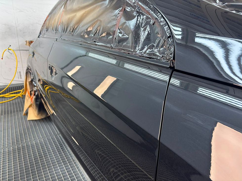 Car body prepared for professional Auto krāsošana