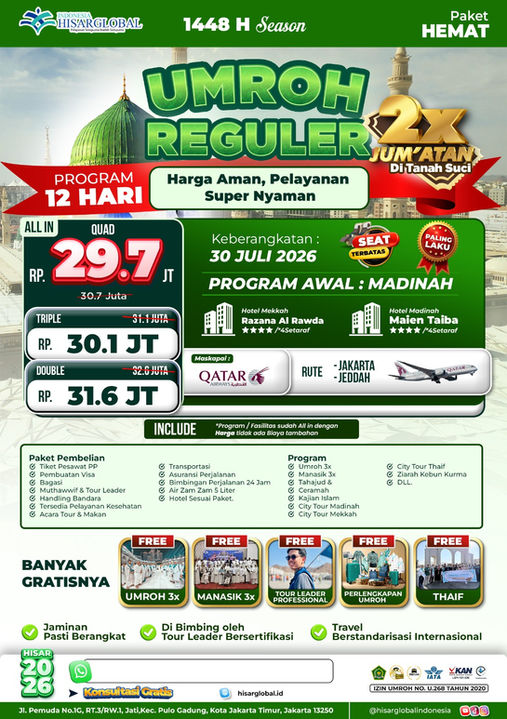 Brosur Umroh program 2x Jumatan