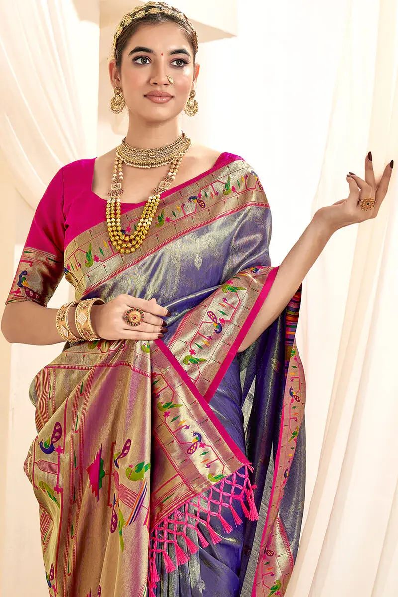 Thumbnail: Tissue Paithani Saree
