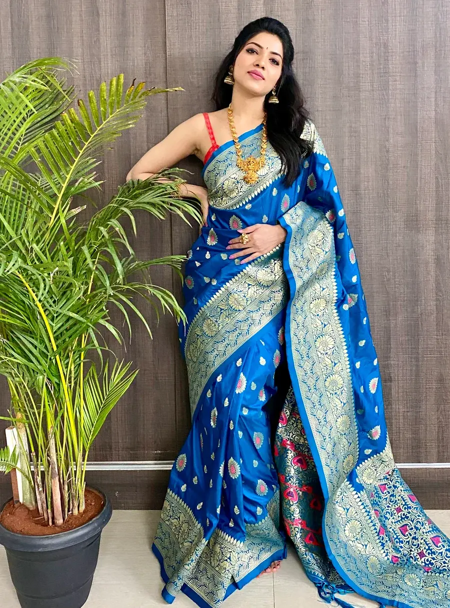 Bhagirathi Banarasi Silk Saree BGR 2203 BL1