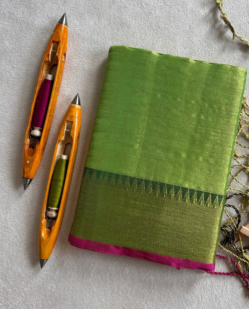 Thumbnail: Agamita Tissue Saree AGMT 0405 GR