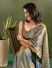 Thumbnail: Jagrati Designer Sequinned Chiffon Ready to Wear Saree JAG 1040 GR2 Pista