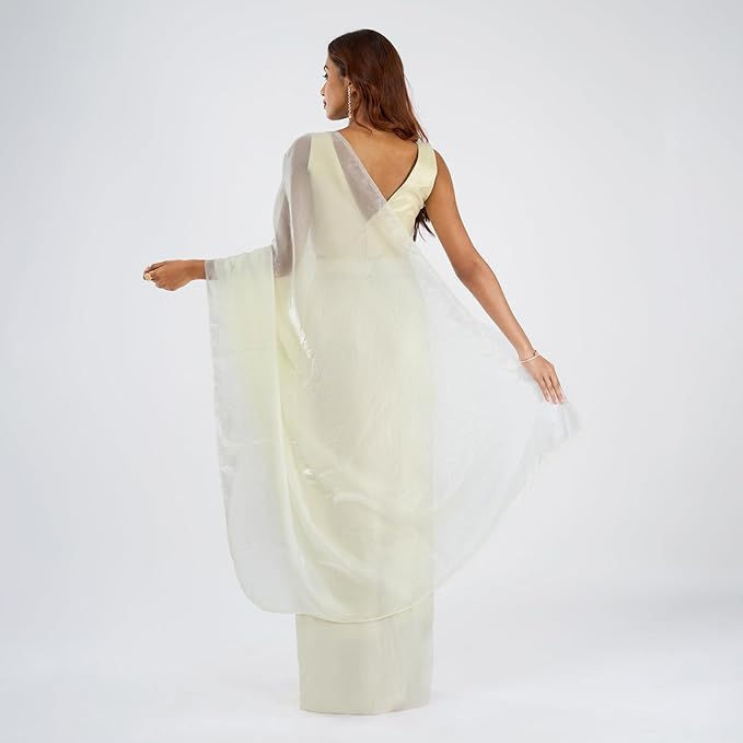 Thumbnail: Prajakta a pre drapped satin saree PRA 4000 WH