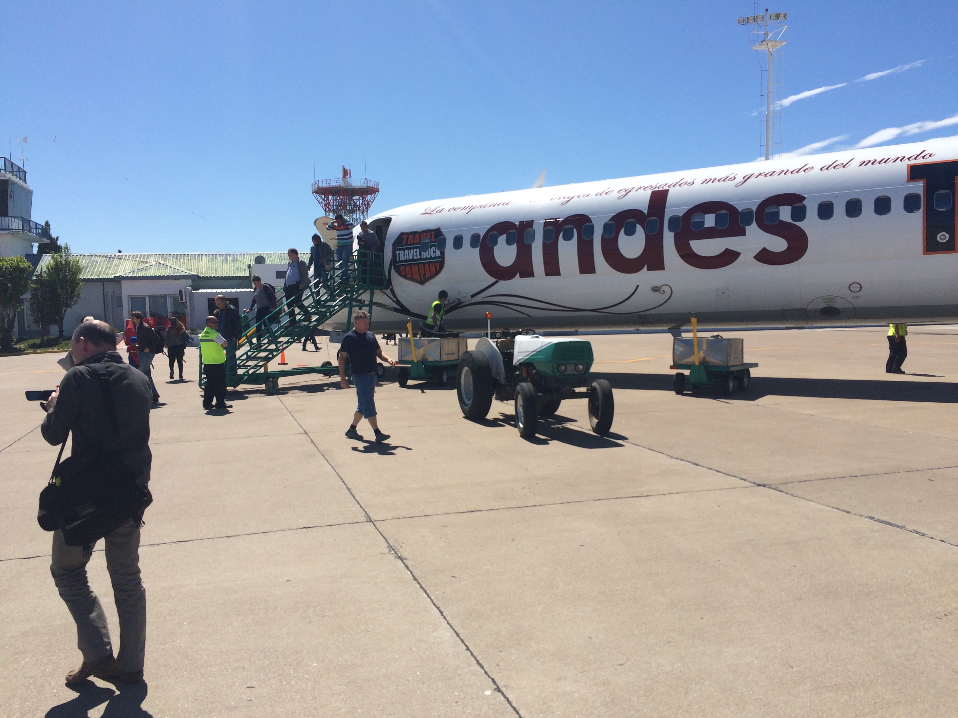 Landing at Puerto Madryn