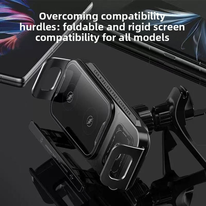 Thumbnail: Dual Motor Wireless Car Phone Holder with 360 Rotation