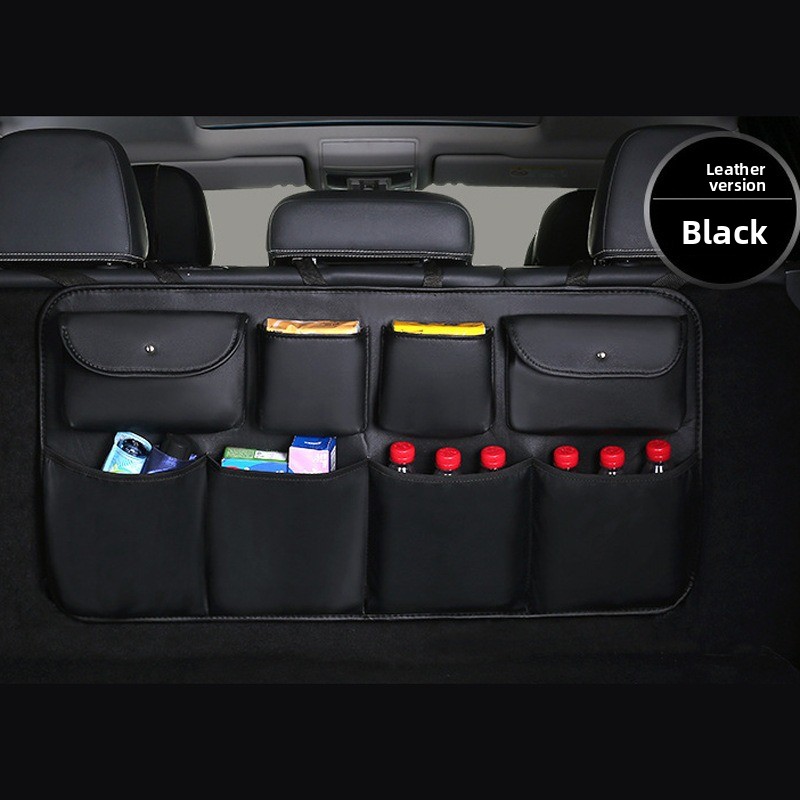 Leather Car Storage Box and Organizer Bag