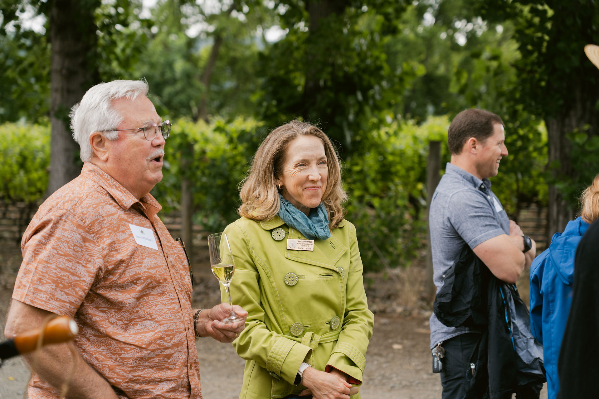 NVG Board Member Dave Whitmer, Supervisor Anne Cottrell