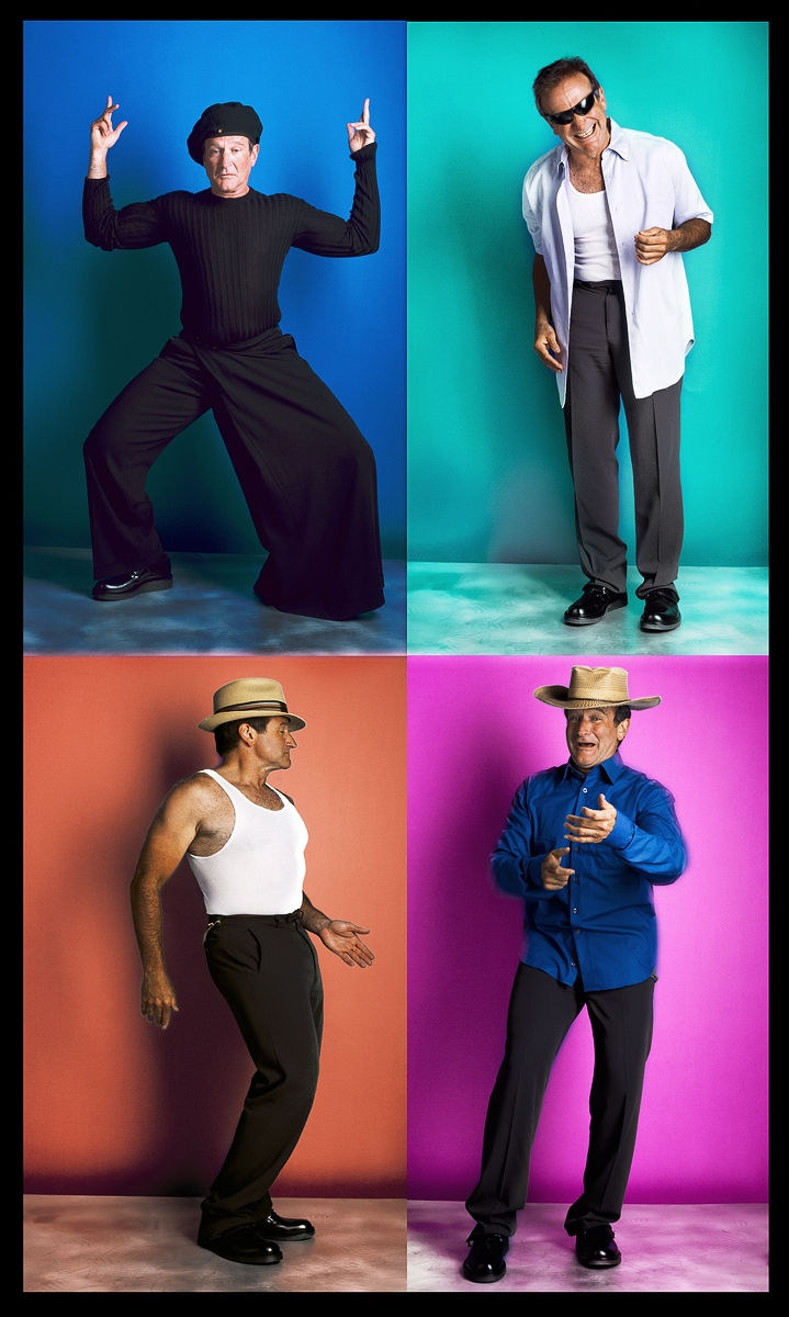 Robin as Martha Graham, Ray Charles, Italian Gigolo, John Wayne