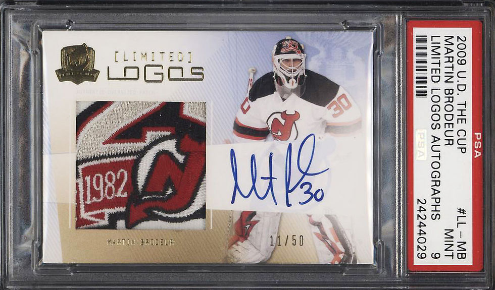 2009-10 The Cup Limited Logos Martin Brodeur
