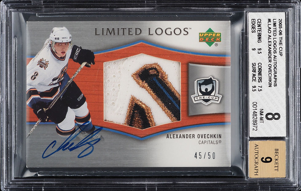 2005-06 The Cup Limited Logos Alex Ovechkin