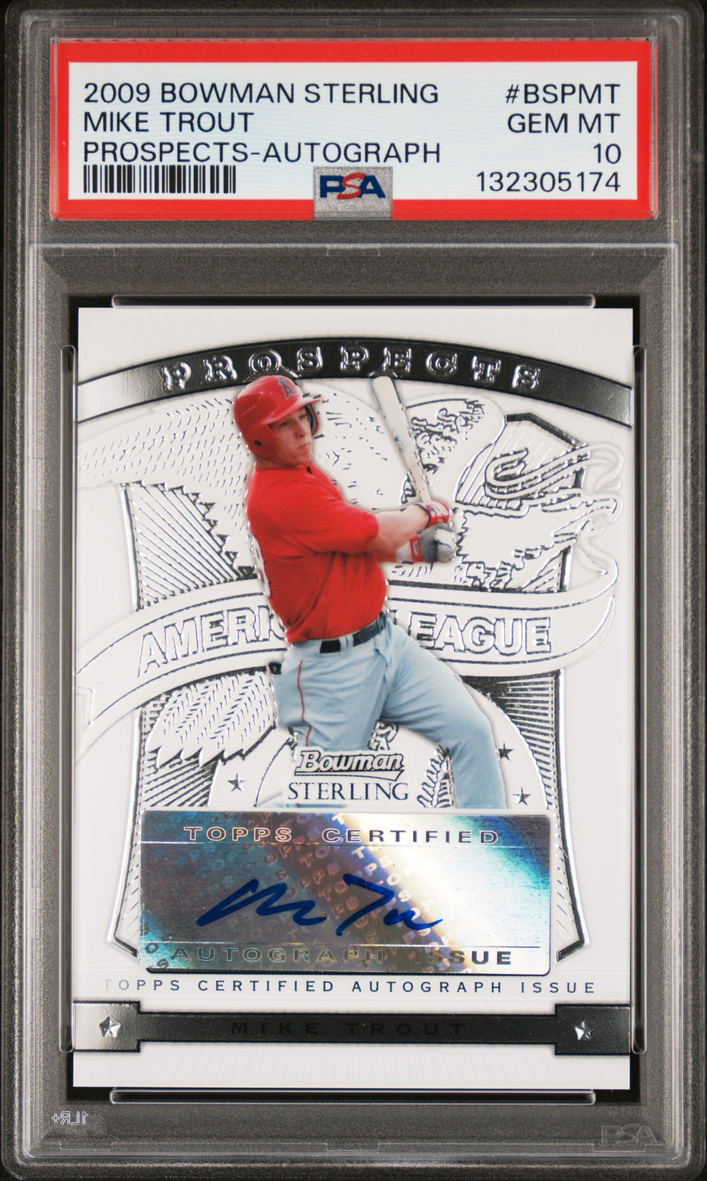 Mike Trout RARE Refractor Card - 2017 Bowman Chrome SSP 1-of-1 Investment Grade Mint Mike Trout Baseball Trading Cards Mike Trout RARE Refractor Card - 2017 Bowman Chrome SSP 1-of-1 Investment Grade Mint Mike Trout Baseball Trading Cards