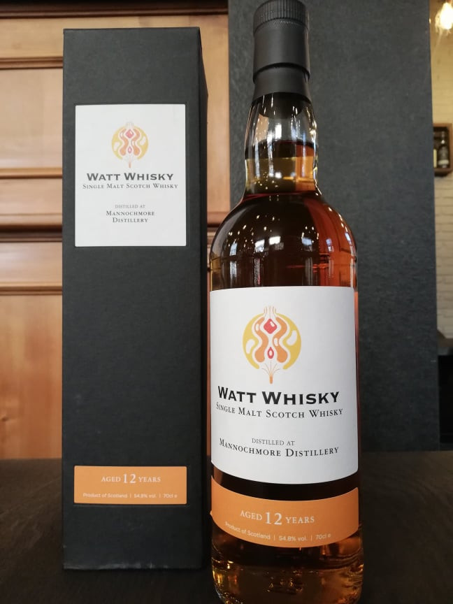 WATT WHISKY-12 Y-MANNOCHMORE Distillery-54,8% vol, 70 cl