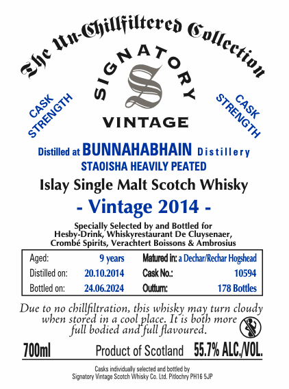 SIGNATORY BUNNAHABHAIN