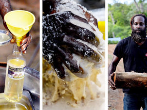 Homemade Coconut Oil from Bethel Village, Trinidad & Tobago
