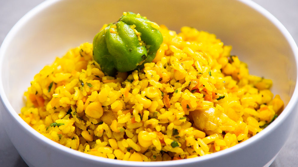 Trini Kitchri (Split Peas Rice) Recipe by Chef Jeremy Lovell