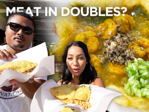 Does Meat Belong in Doubles? We Tried Fat Boy's Ham & Cheese Doubles 🇹🇹 Foodie Nation x Superr_Samm