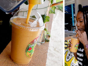 Real Fruit Smoothies at Soula Organics on Swallows Beach in Crown Point, T&T | Foodie Finds