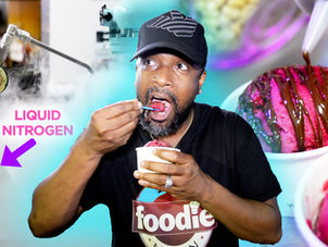 Liquid Nitrogen SORREL ICE CREAM at Sweet B's in Port of Spain, T&T | Foodie Finds