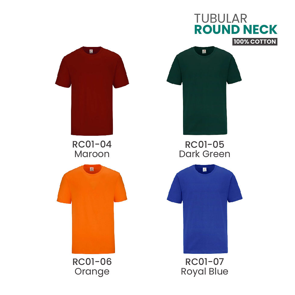 Thumbnail: Tubular Roundneck Cotton 160GSM
