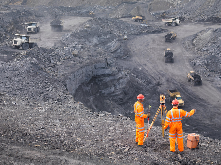 miners working