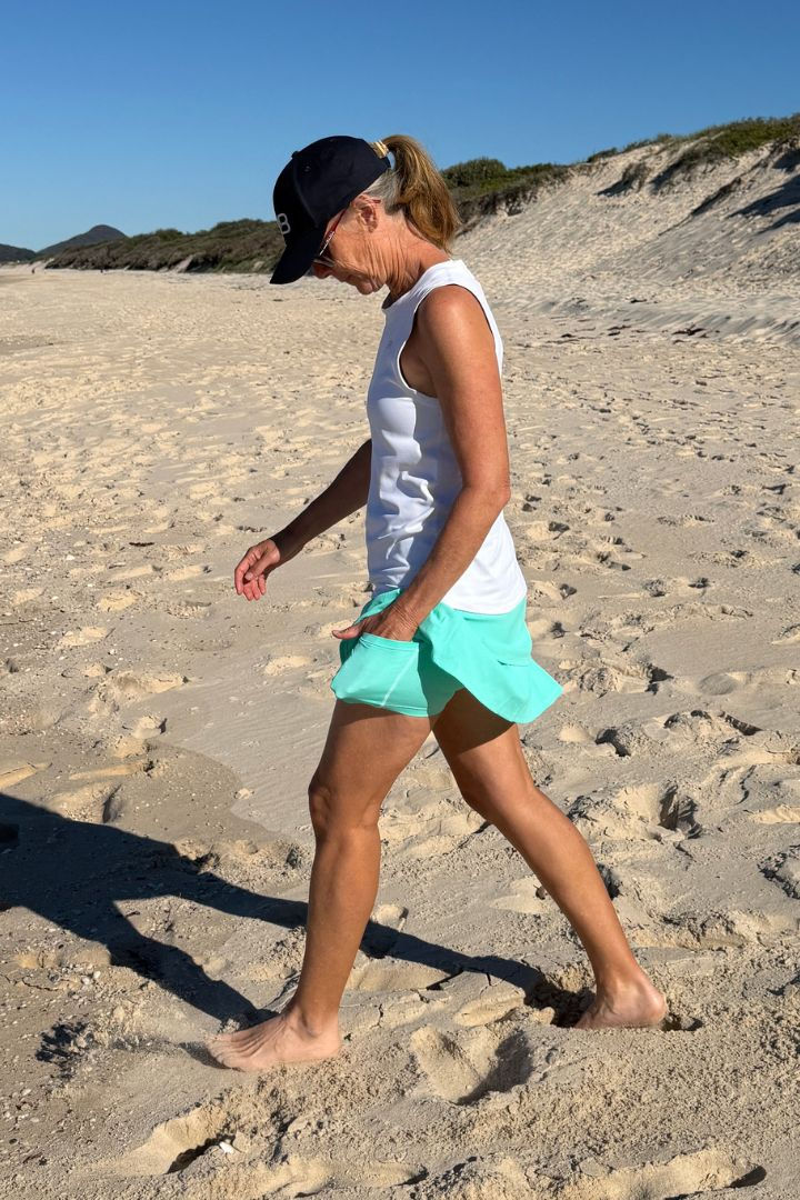 Thumbnail: Red Belly Active Flip Skort - Ribbed Mint