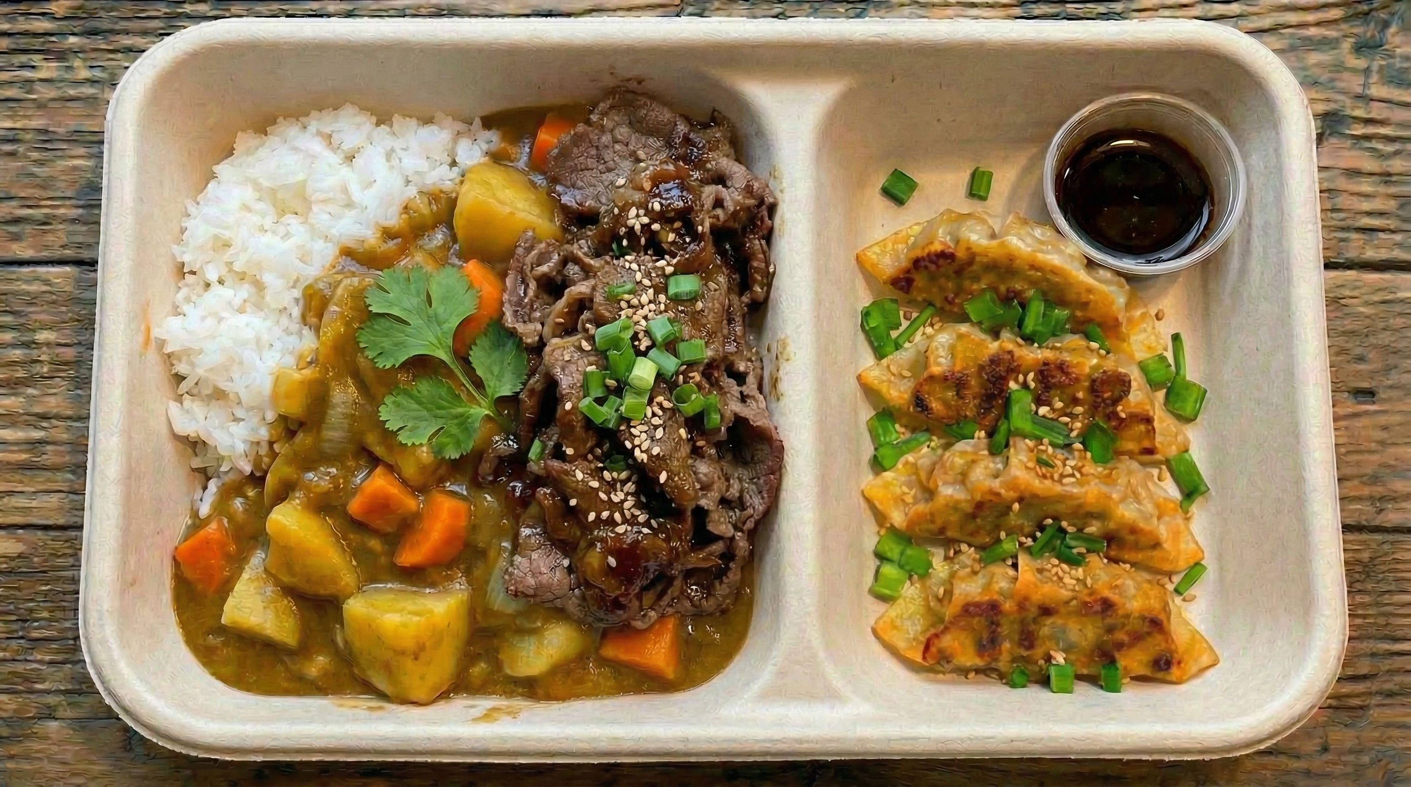 Apr 13: Beef Curry with Veggie Dumplings 