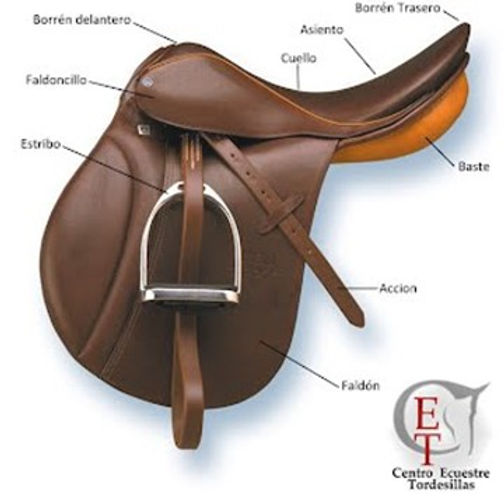 partes de la silla occidental