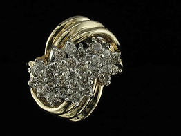 Ring - Waterfall Diamond - 1 Ct - 14K 