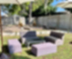 Sala Lounge Gris Capitonada 2