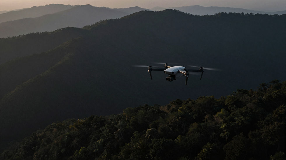 Drone aerial perspective