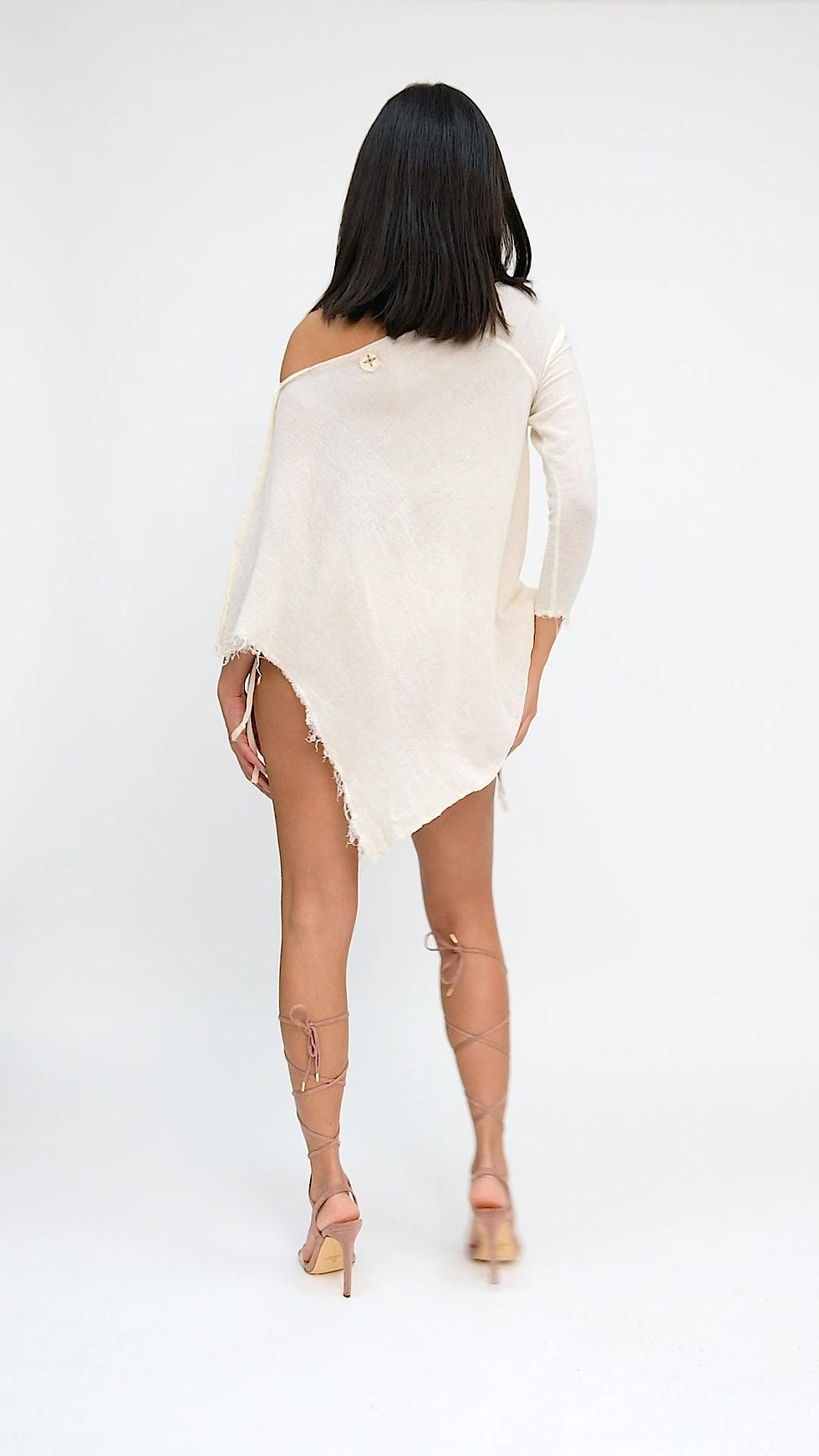 Küçük resim: Aura Cover Up Asimetrik Mini Elbise