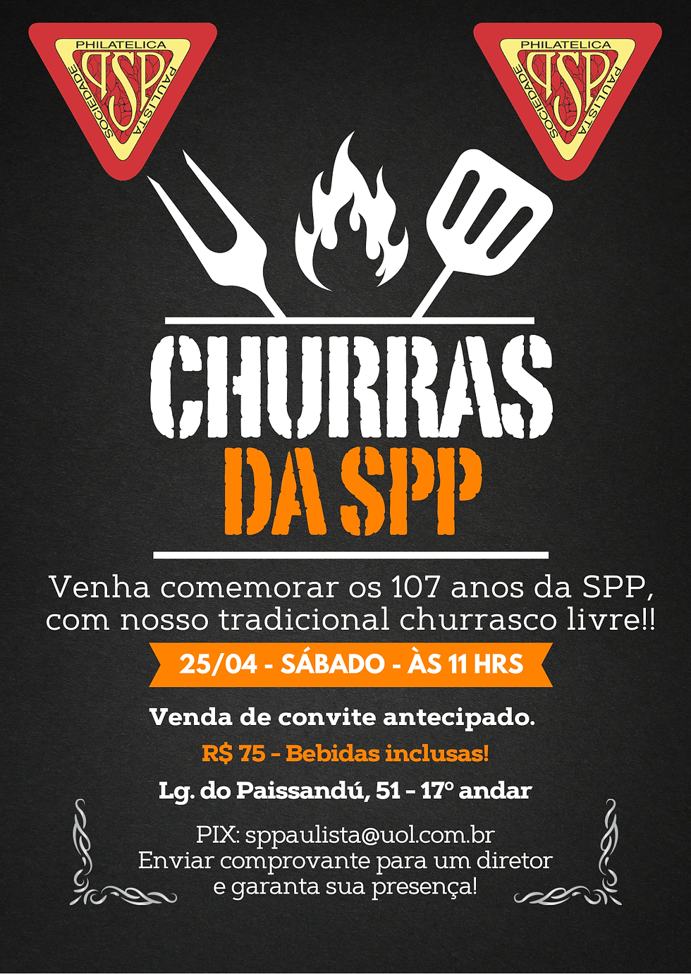Aniversário de 107 anos da SPP - Participe!