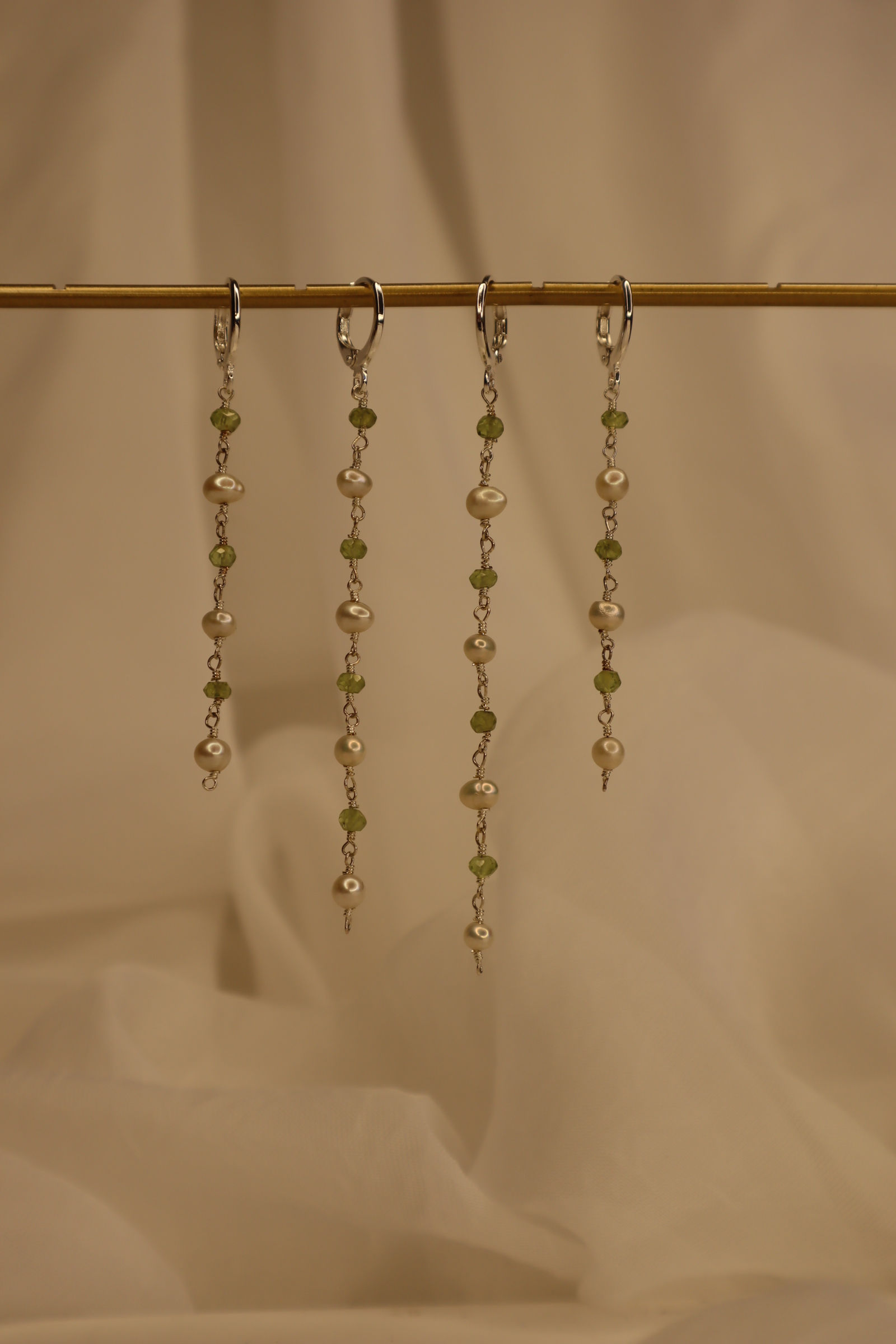 Pearl and Periodt Earring Set