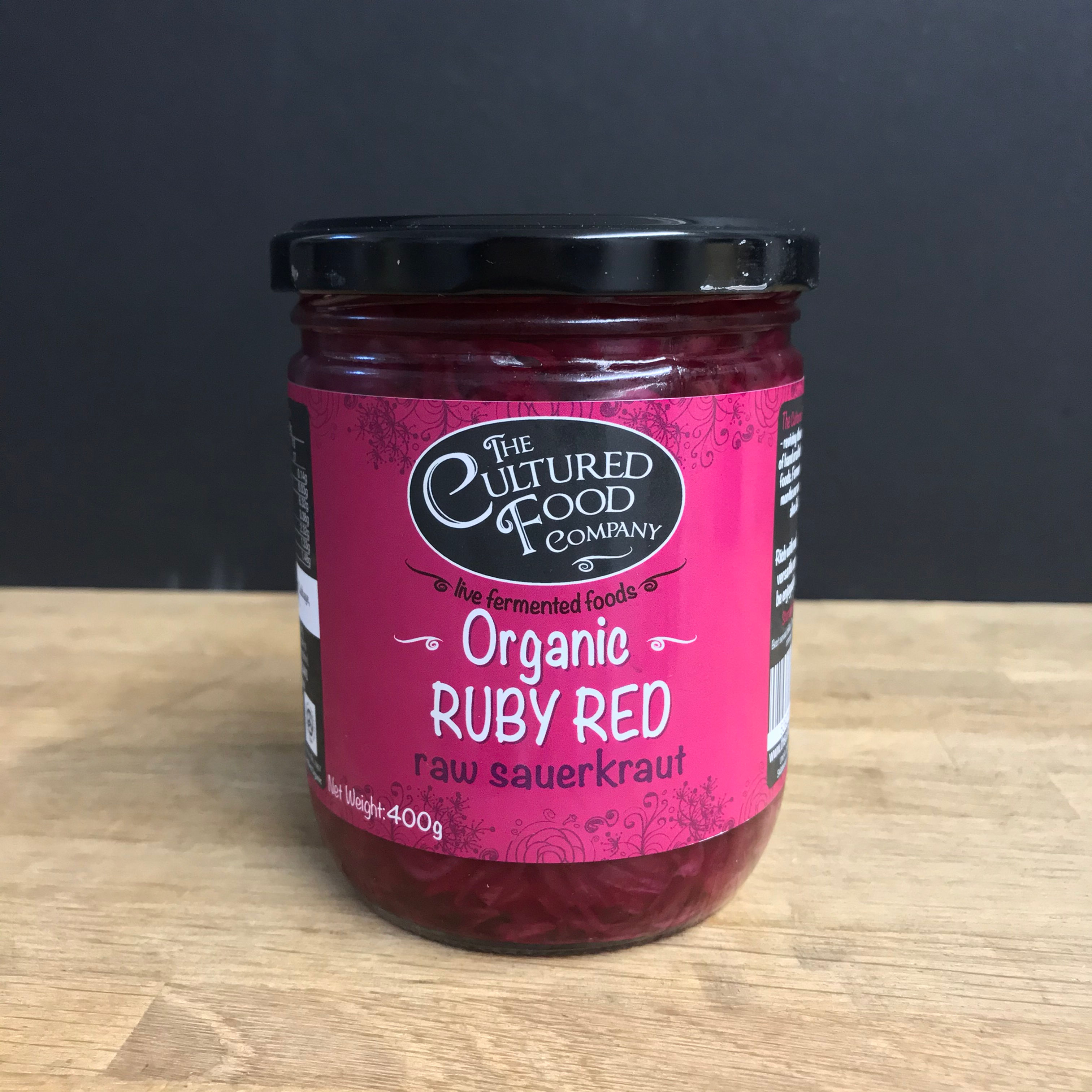 CULTURED FOOD RUBY RED RAW SAUERKRAUT