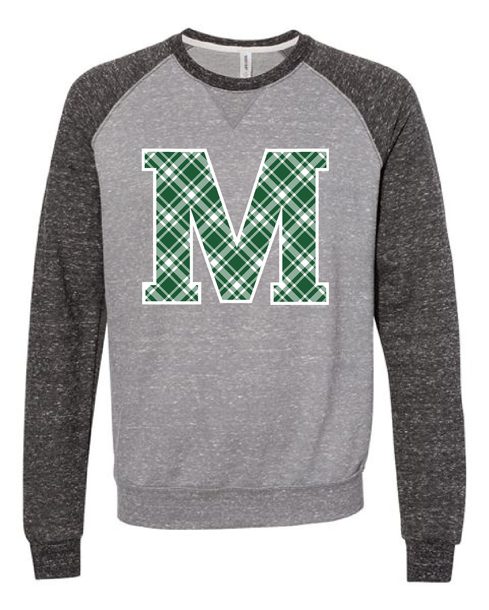 Thumbnail: Meadowbrook Spirit Plaid French Terry Crewneck