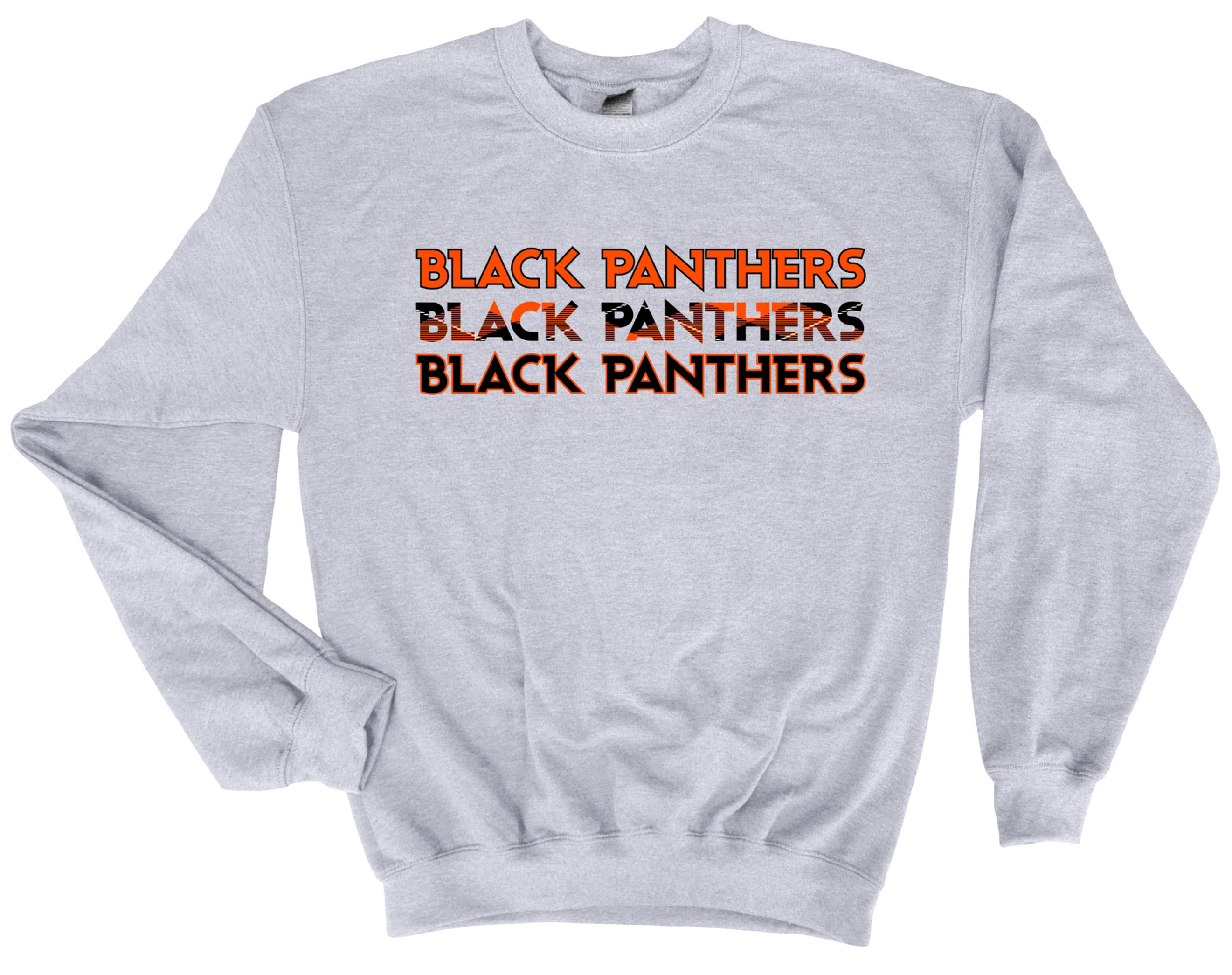 Black Panthers Stacked Crewneck