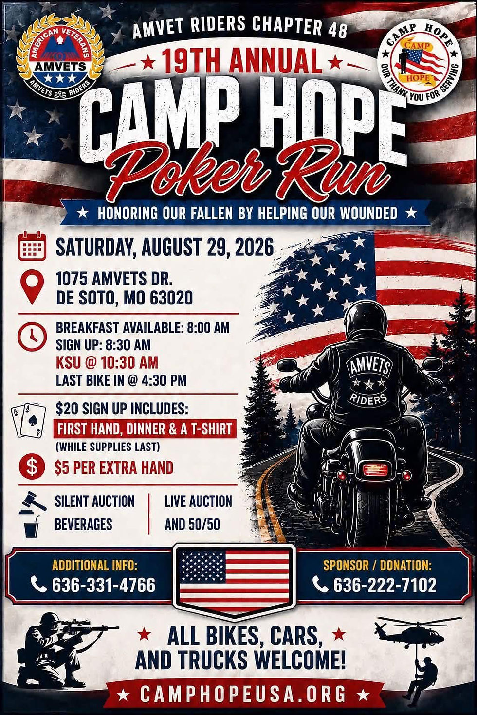Non-CMA Event: 19th Annual Camp Hope Poker Run