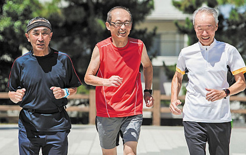 men exercising to stay youthful