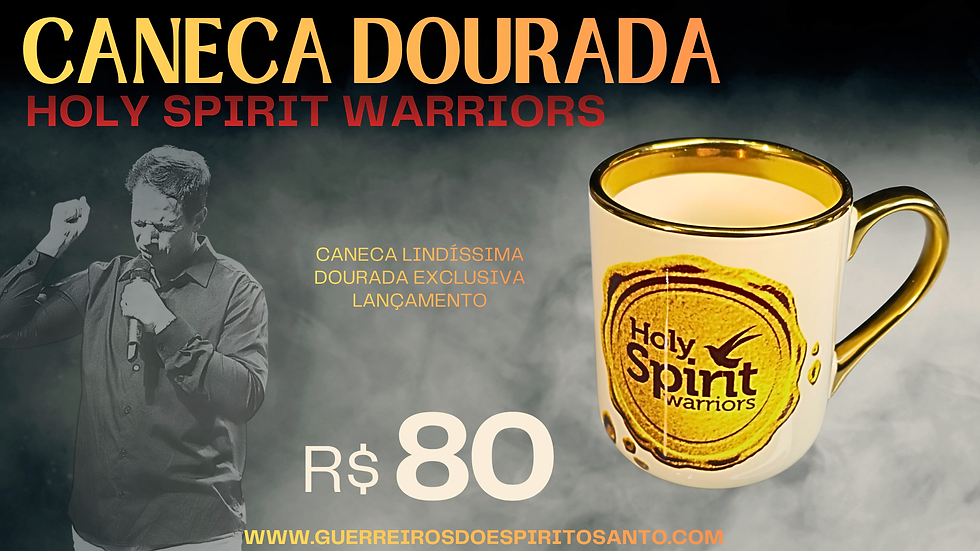 NOVA CANECA DOURADA