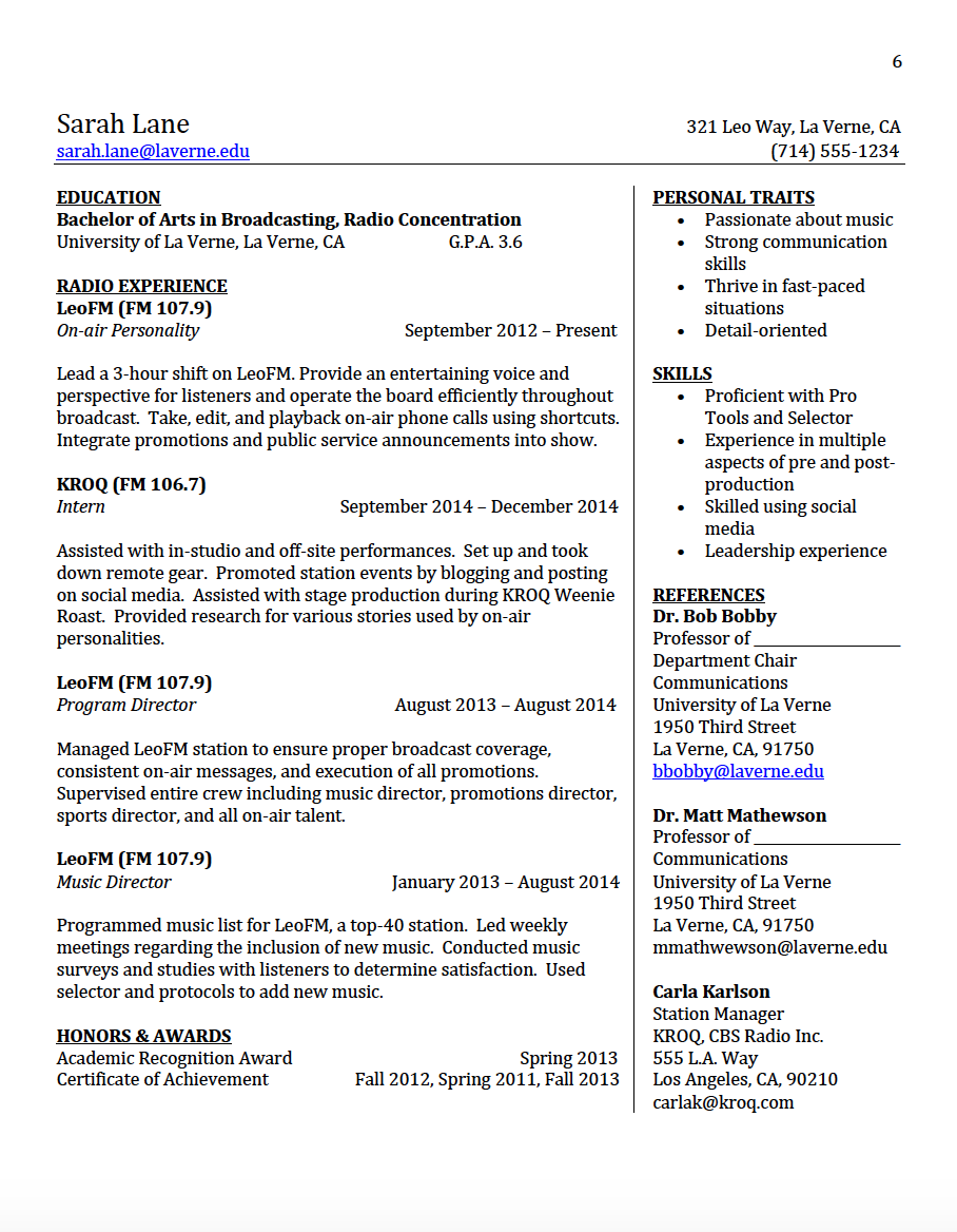 Student CV (4)