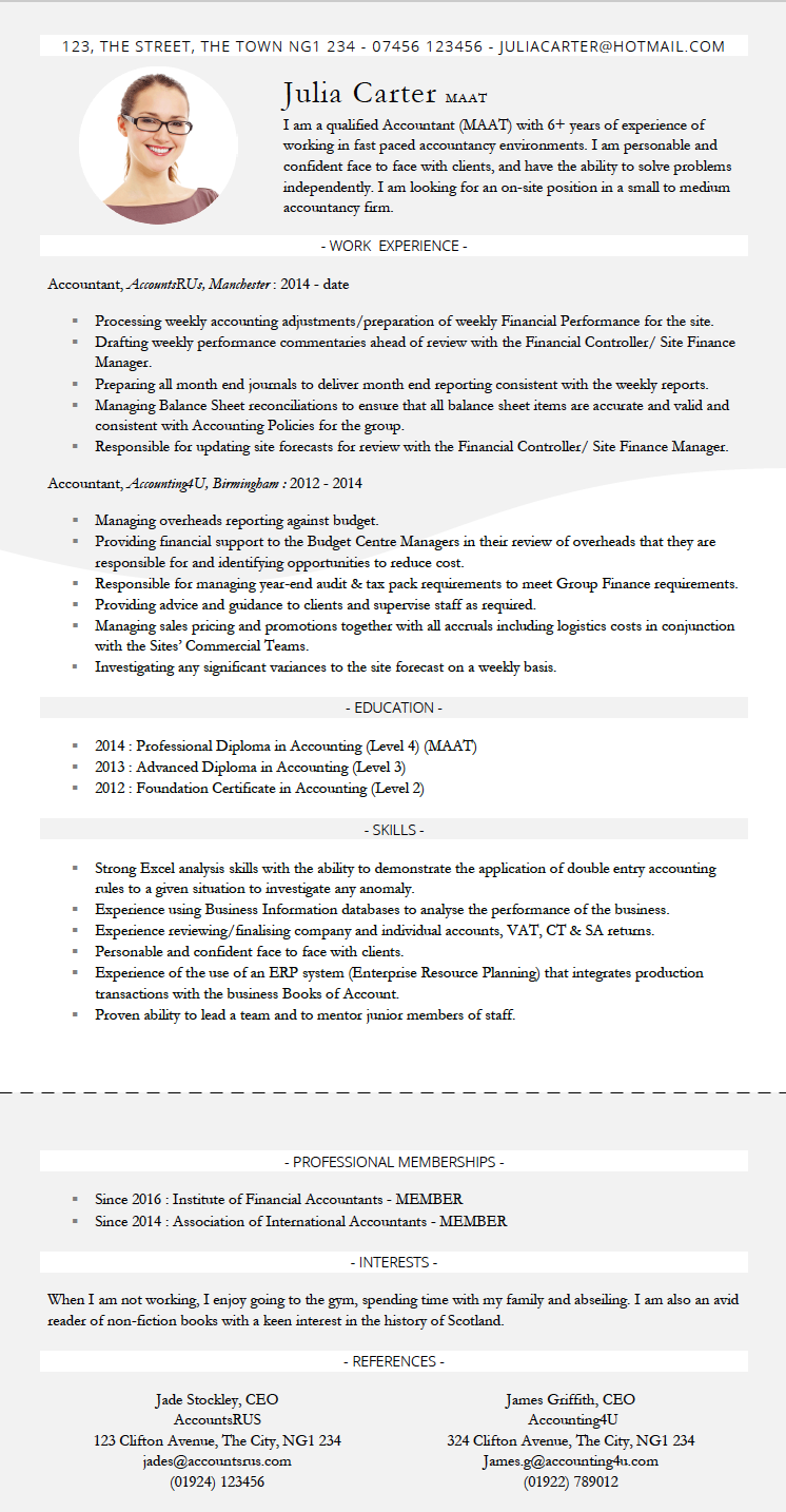 Accountant CV