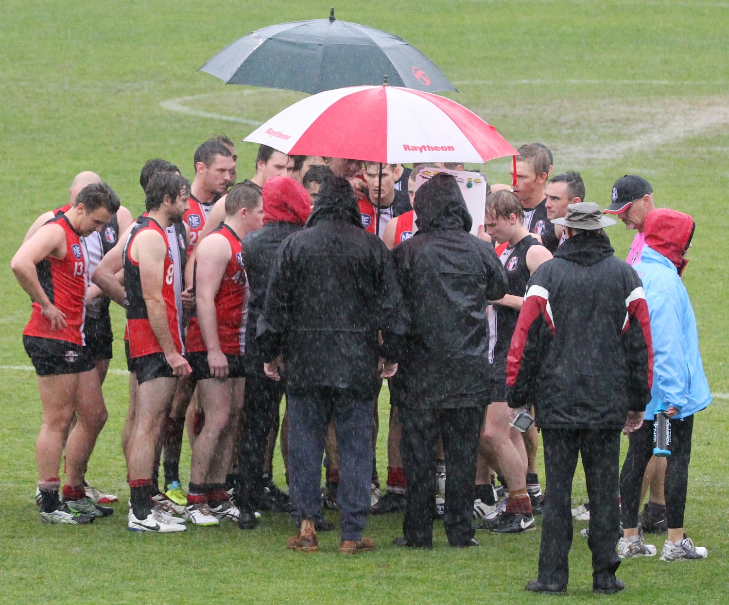 Rd 10 v Belconnen Quarter time in the rain
