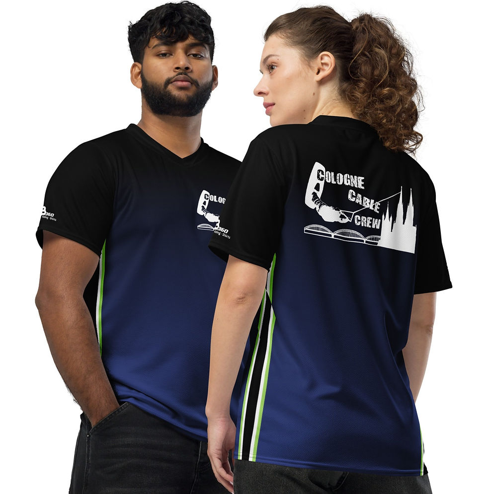 Miniaturbild: recyceltes quick-dry T-Shirt Unisex Ridershirt mit UV Schutz CCC schwarz/navy