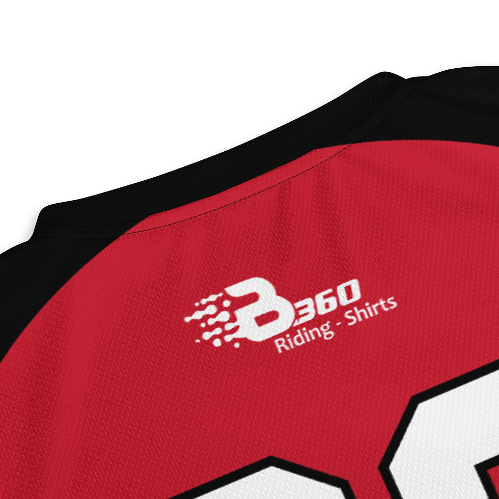 Miniaturbild: recyceltes quick-dry T-Shirt Wakeboard Ridershirt mit UV Schutz  FOOTBALL rot